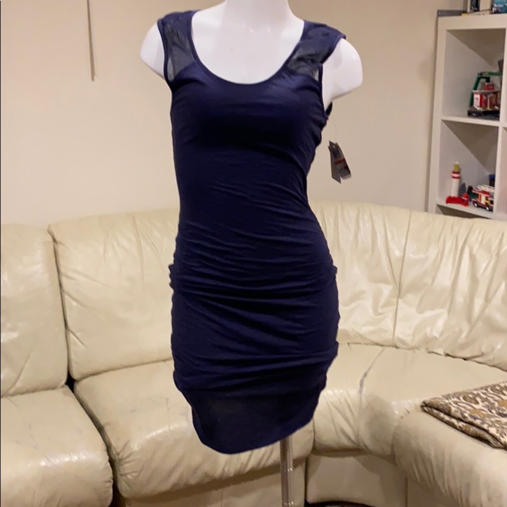 Navy Dress. Velvet By Graham & Spencer